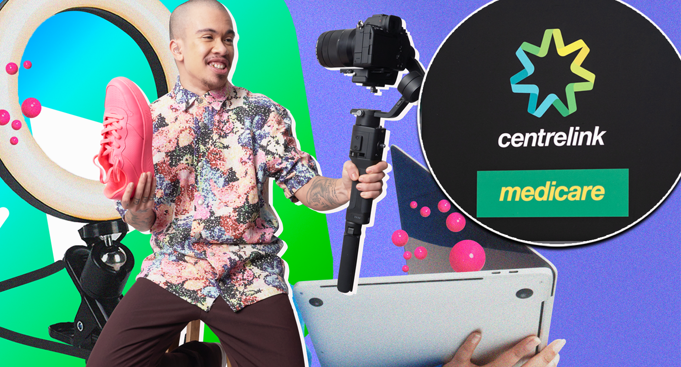 Side hustles and Centrelink logo